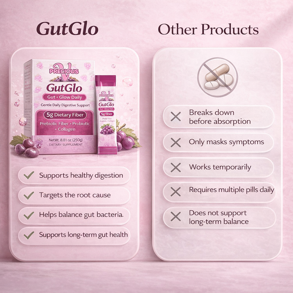 GutGlo Grape Jelly Sticks | 5g Prebiotic Fiber + Probiotic + Collagen |10 Pack