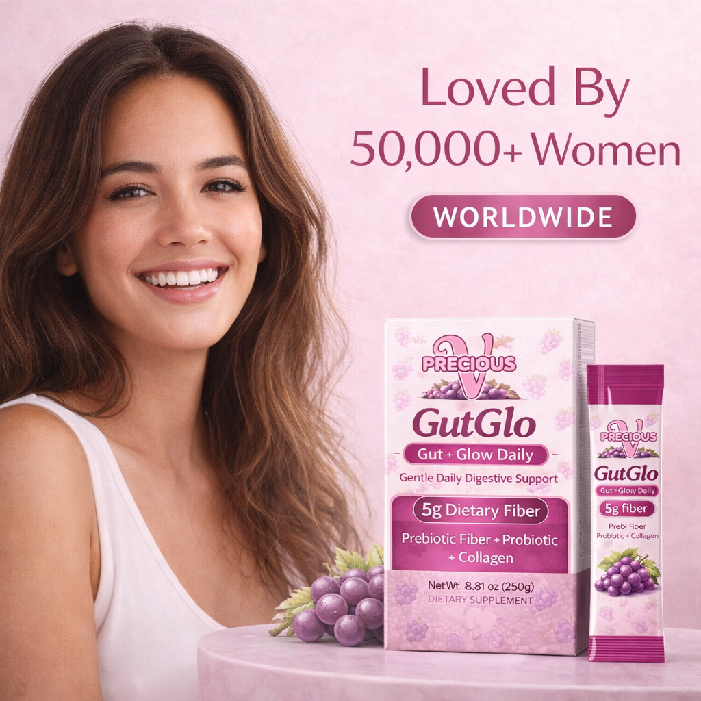 GutGlo Grape Jelly Sticks | 5g Prebiotic Fiber + Probiotic + Collagen |10 Pack